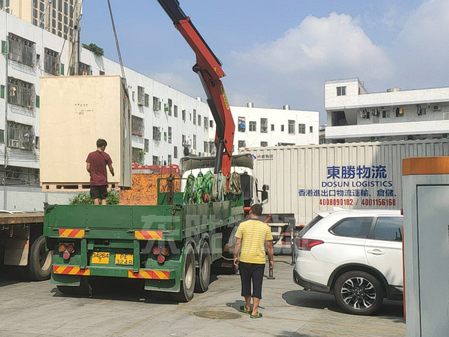 惠州到香港物流；惠州到香港貨運公司；深圳東勝物流運輸?shù)较愀郯咐龍D